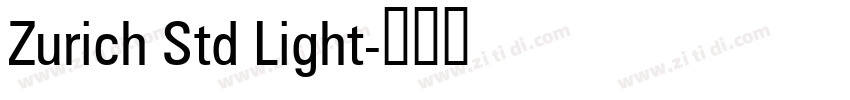 Zurich Std Light字体转换